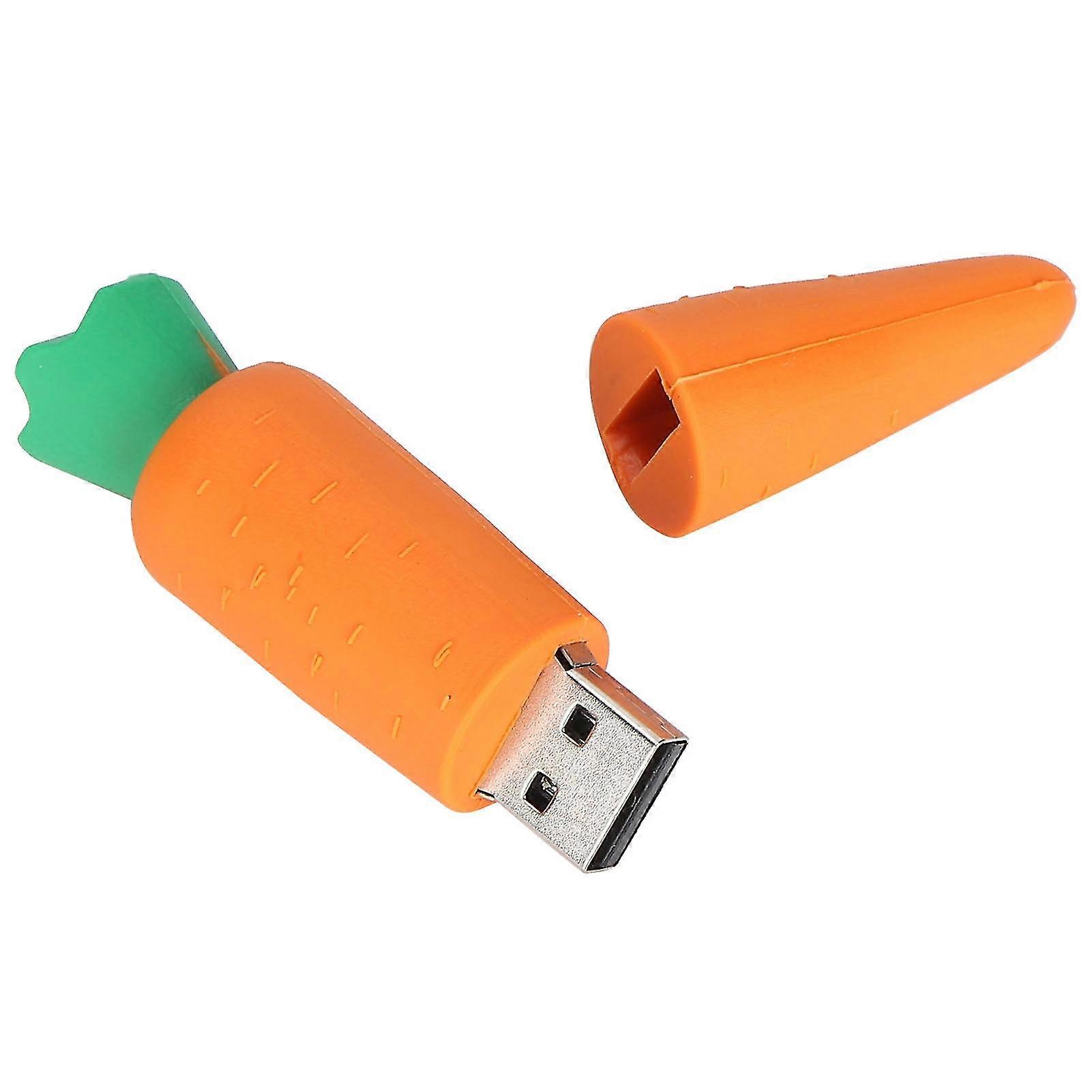 2GB USB Flash Drive Portable Storage Memory Stick with Cartoon Carrot Shape Appearance