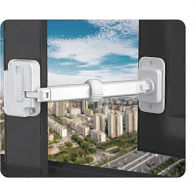 Child safety window adjustable adjuster, child and pet safety window safety lock, push-pull flat window free punch child safety lock, window limiter l