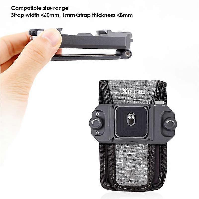 Camera Backpack Belt Clip Aluminum Quick Release with Safety Lock Belt Clip