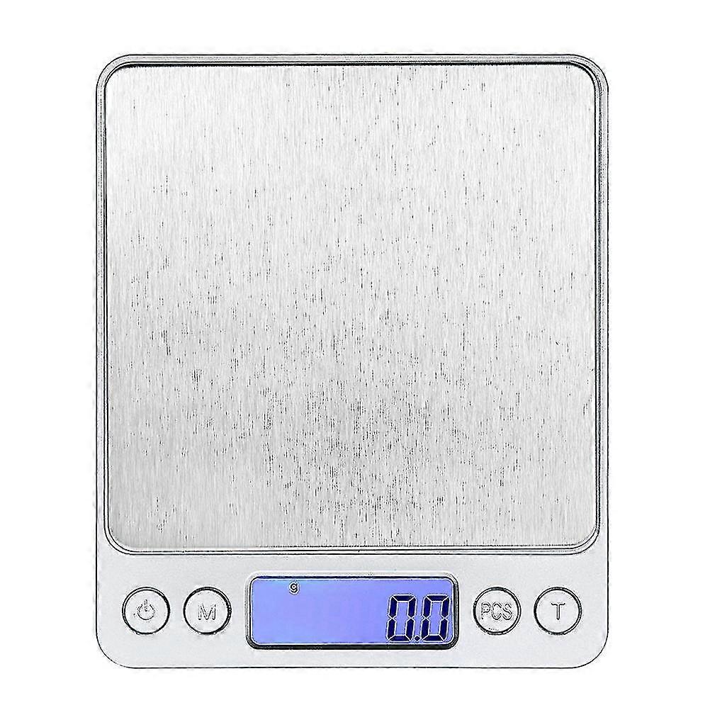1 Set Digital Electronic Scale Exquisite High Precision Measuring Scale (silver)