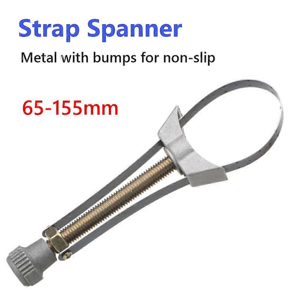 Aluminum Oil Filter Wrench 65-155mm Adjustable Oil Filter Removal Wrench Universal Wrench Spanner Repair Hand Tools for Car Auto
