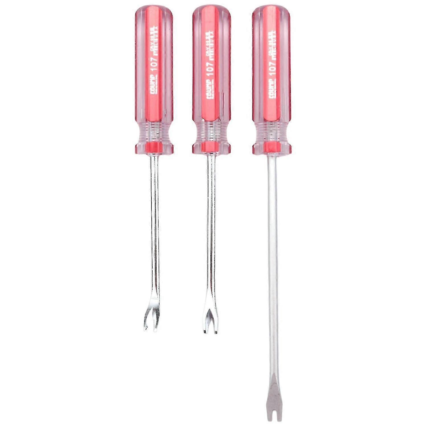 3pcs Pullers Lifter M V/u Tip Staple Puller Upholstery Staple Remover Screwdriver Tool