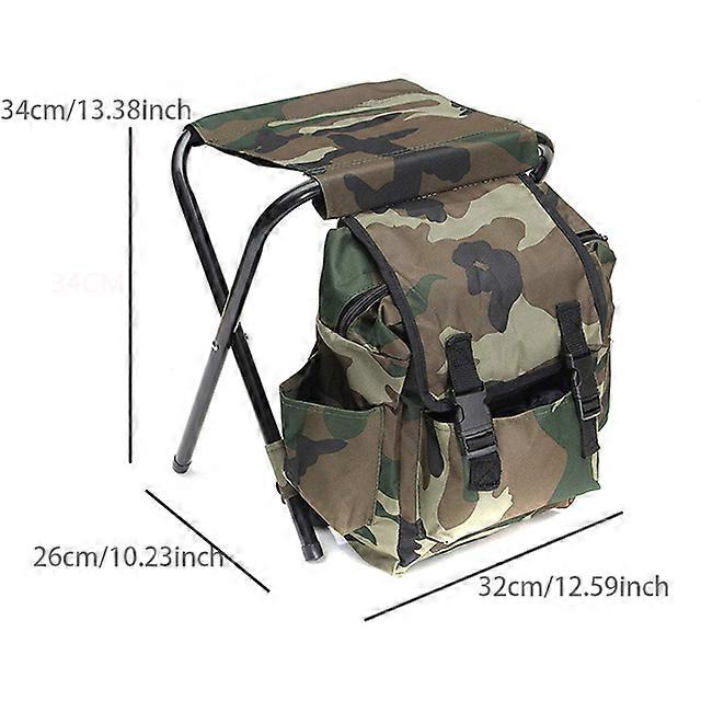 Chaises pliantes d'extérieur pour camping, pêche, tabouret robuste et confortable, sac à dos portable, siège économique pour pêche et randonnée