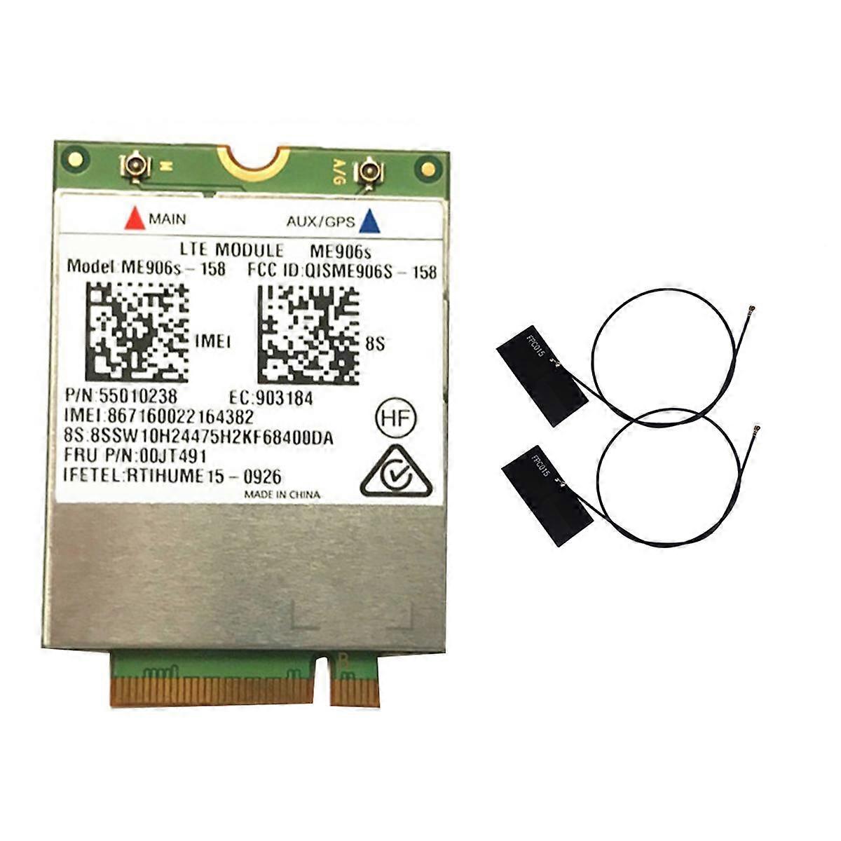ME906S WiFi κάρτα + κεραία ME906S-158 00JT491 4G κάρτα για L460 T460P T560 X260 P50S L560 X1 ΓΙΌΓΚΑ X1 ΆΝΘΡΑΚΑ