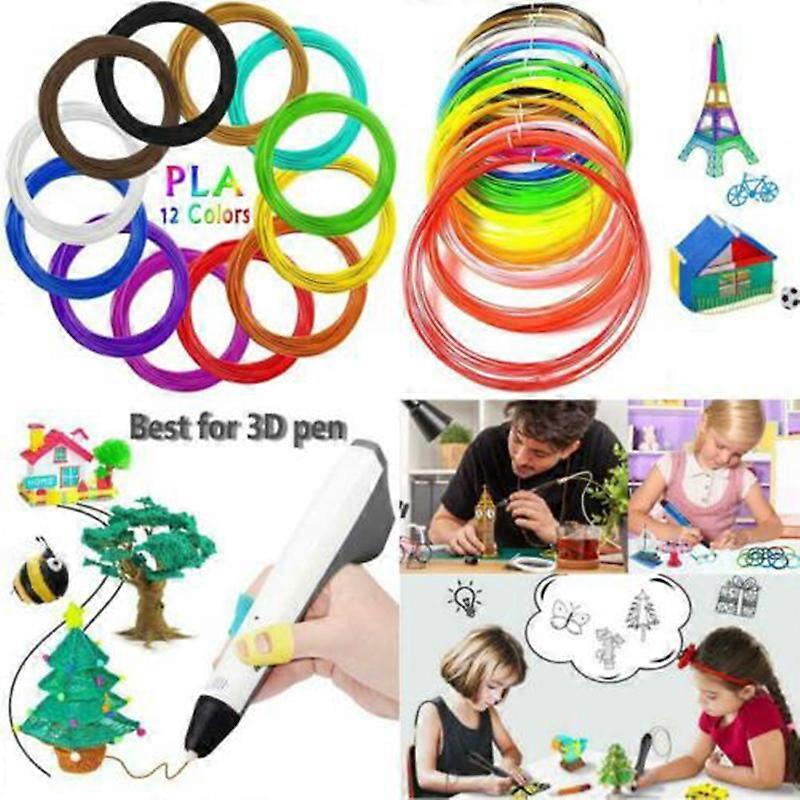3D Pen Filament 12 Colors 1.75Mm 3m Per Color 3D Printing Materials