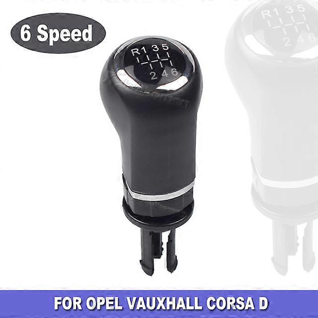 Car-styling Manual Gear Stick Shift Lever Stick Knob With Leather Boot For Opel Vauxhall Corsa D 2006 2007 2008 2009 2010-2014
