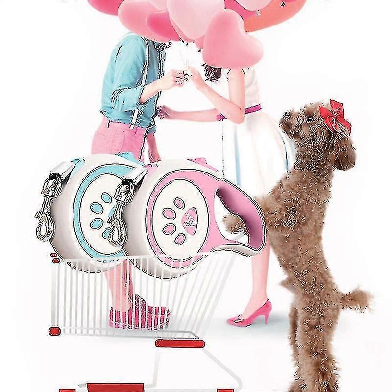 360 Tangle-free, Duty Retractable Dog Leash With Anti-slip One-handed Brake, Pause, Tangle-free Retr