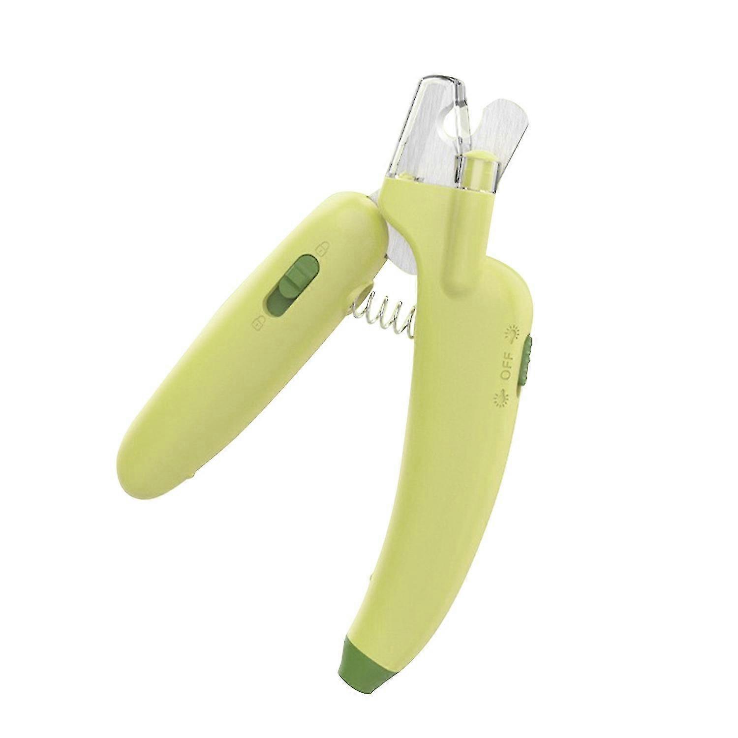 Pet Nail Clippers with LED Light Half-moon Design Effortless Trimming Razor Sharp Blades Grooming