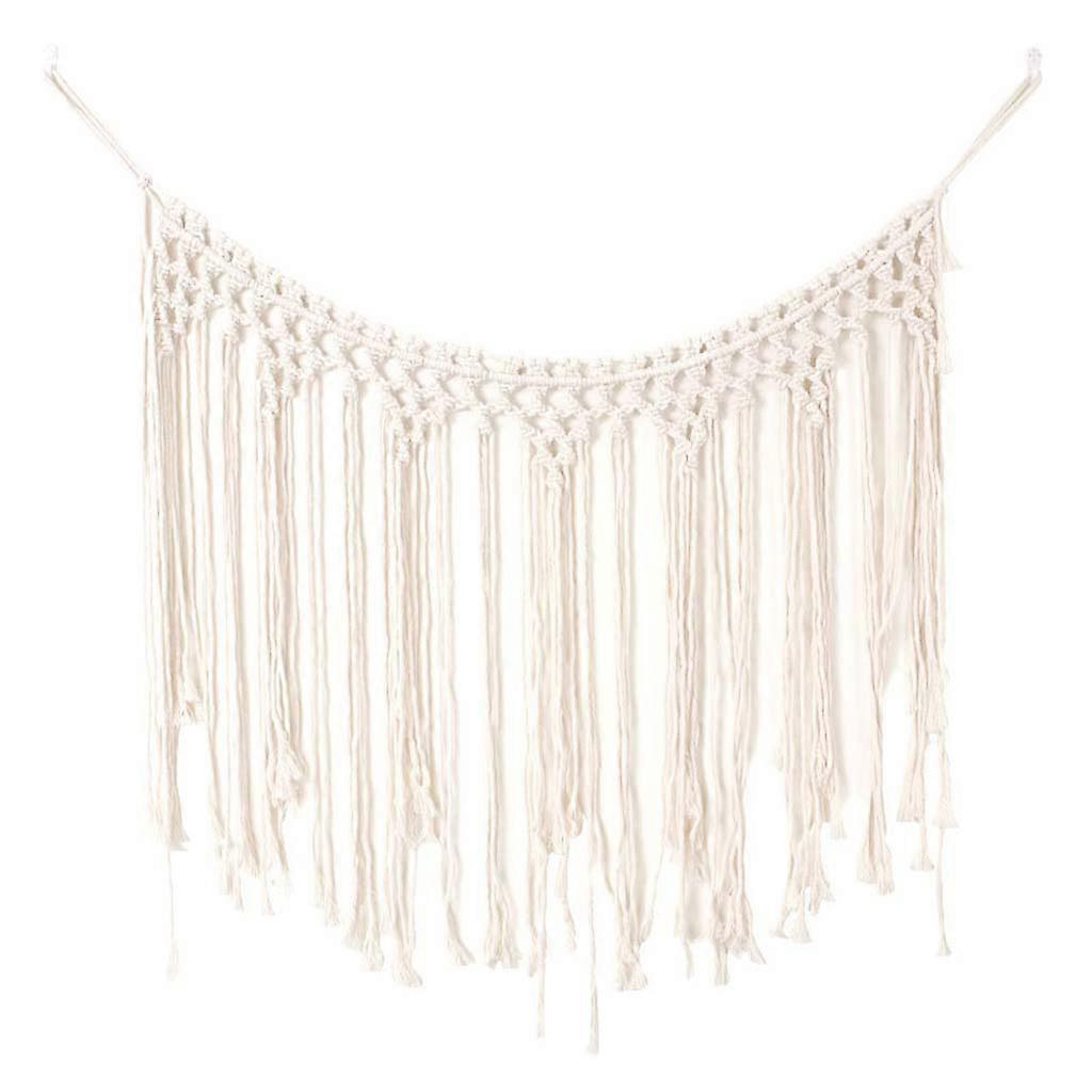 Macrame Wall Hanging Hand-woven Tapestry Tassel Boho Wedding Backdrop Decoration
