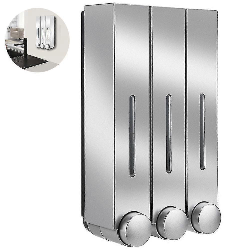Double,three Heads Wall Mounted Soap Dispenser Shower Shampoo Container