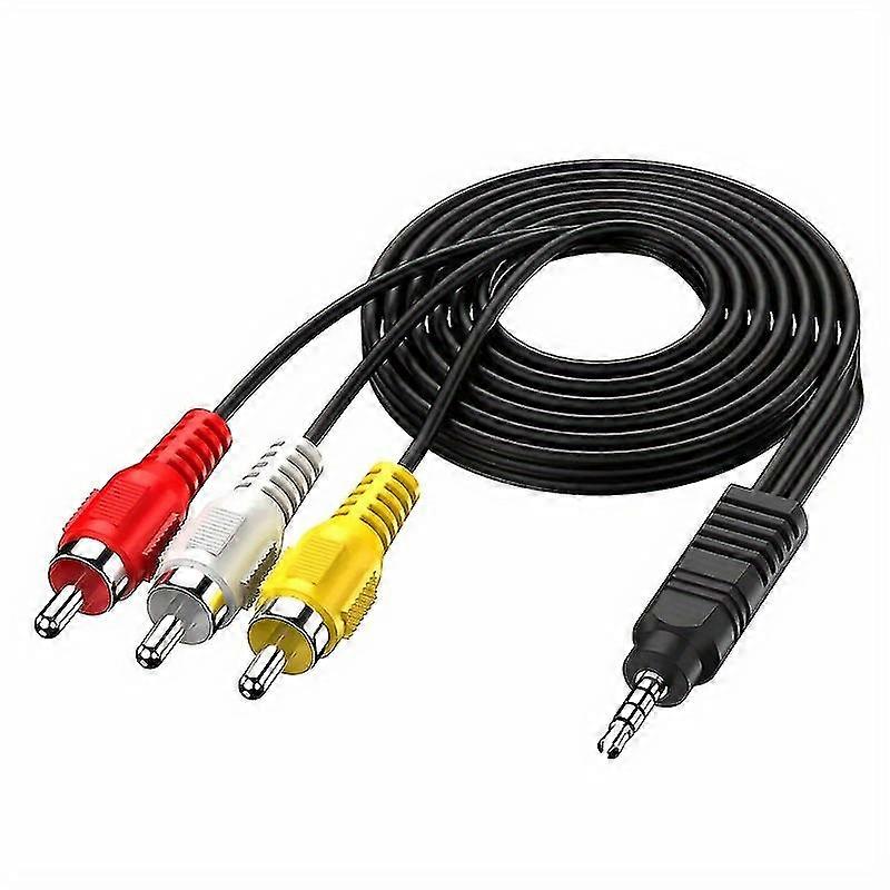 RCA To 3.5mm/0.14in Cable, AV Input Adapter Video Cable AV Component Adapter Audio Cable