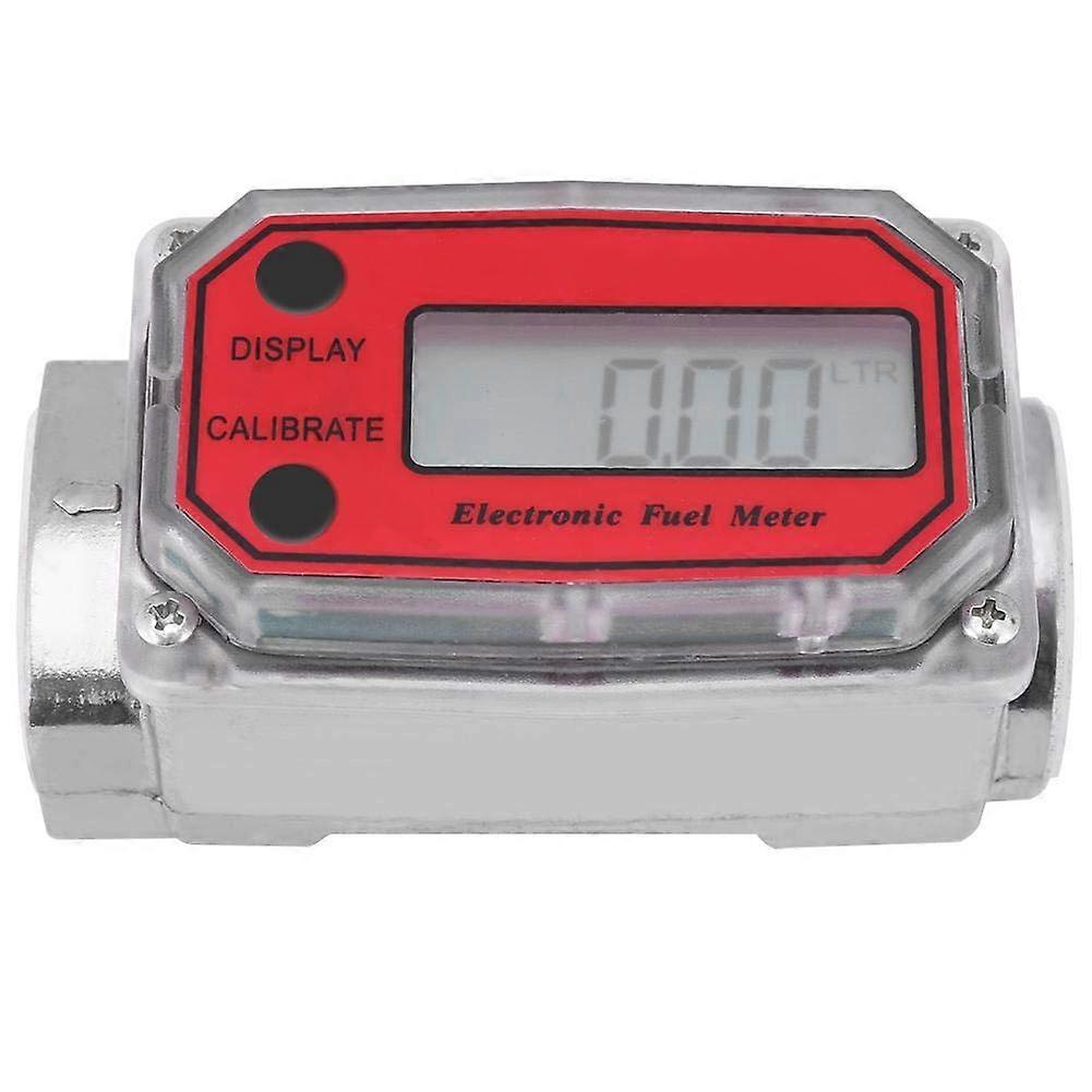 Electronic turbine fuel flow meter for diesel, kerosene, with digital LCD display, inlet / outlet