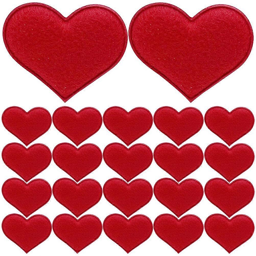 50 stk Valentine Filthjerter Håndværk Dekorative DIY Håndværk Filthjerter Party Filthjerter Håndværk