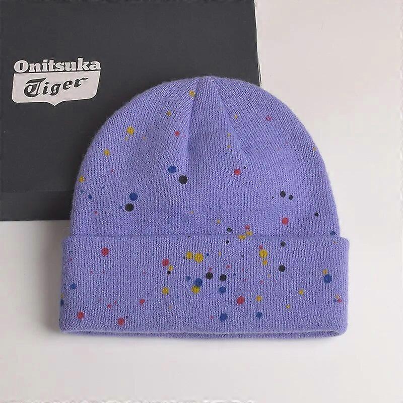 Unisex Warm Soft Knitted Hats Men's Winter Hats Women's Skull Hats Girls Solid Color Beanies