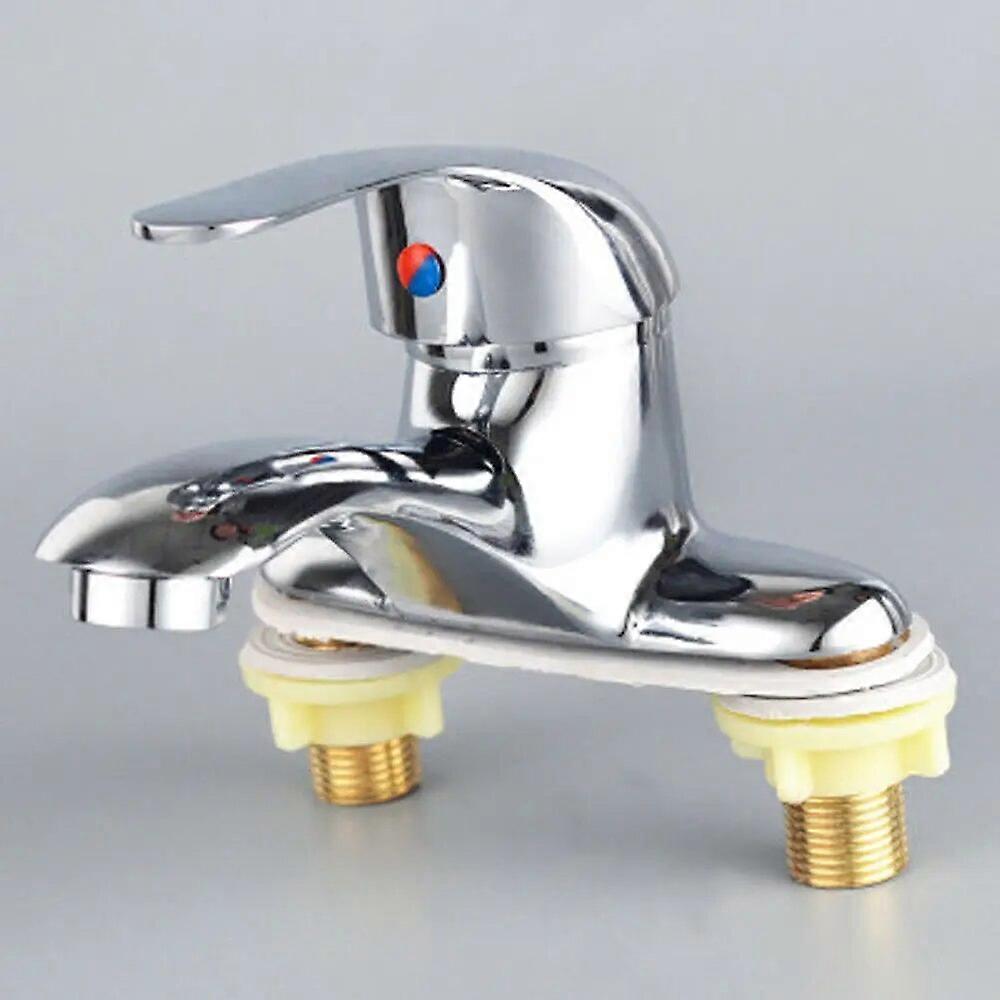 Home Cold and Hot Water Faucets Waterfall Bathroom Basin Bath Mixer Filler and Handheld Shower Tap Set 1/2 Lever