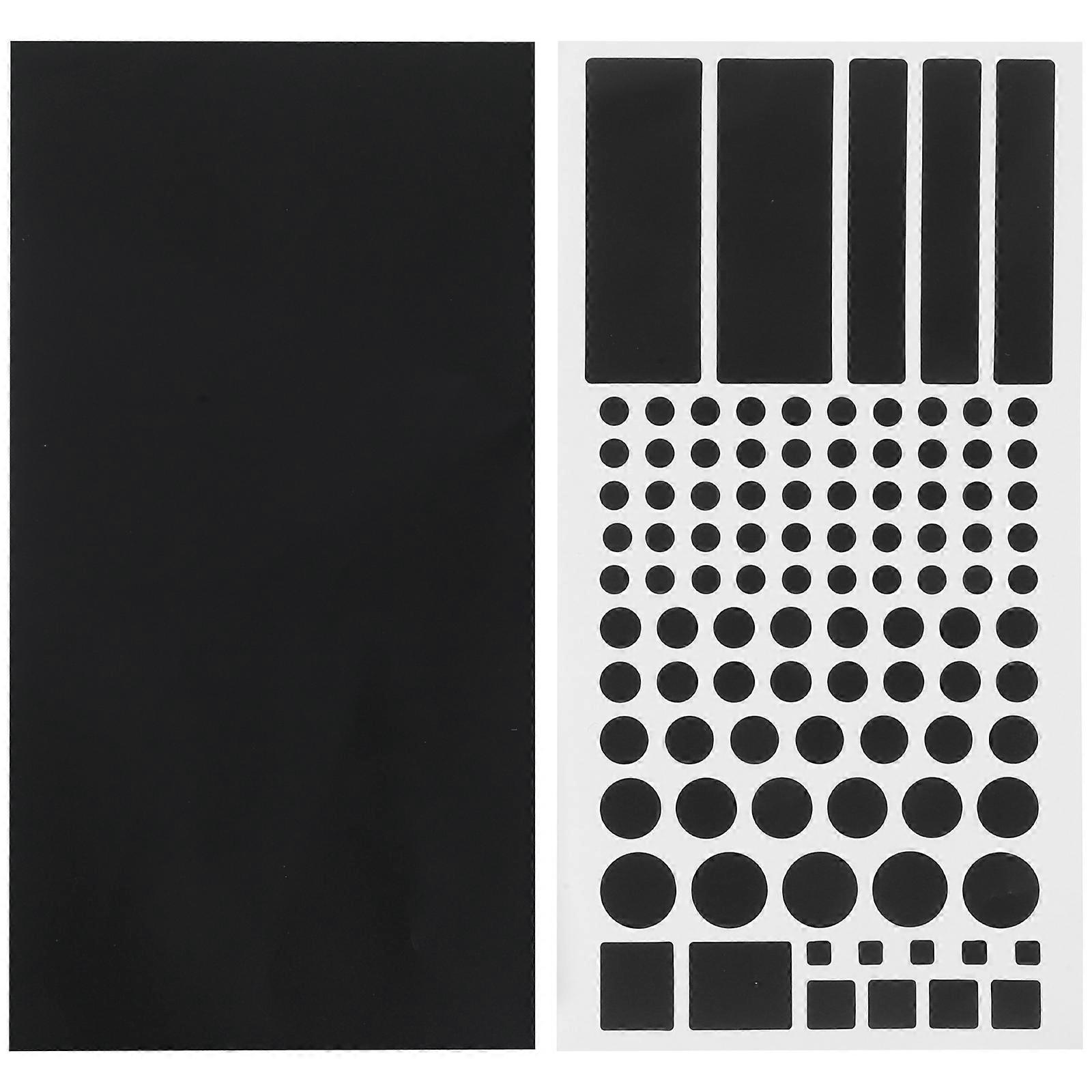 2 Sheets Shading Stickers LED Light Blocking Routers Shading Blackout Stickers