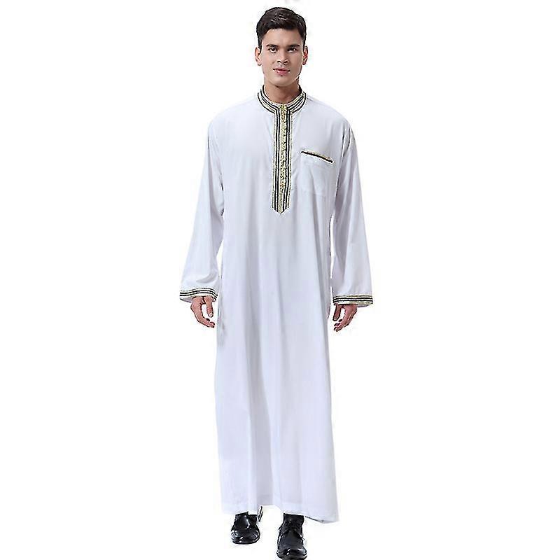 رجال اسلامي سعودي مسلم رداء طويل دبي عربي ثوب قفطان ملابس