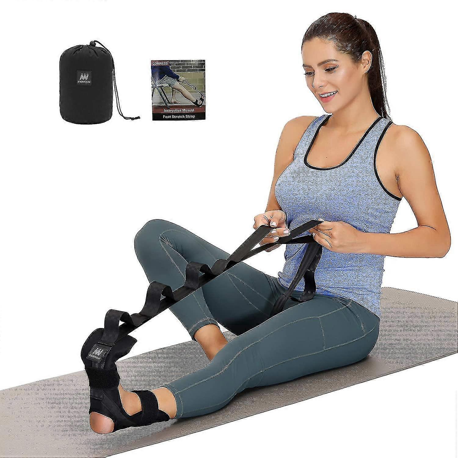 Foot And Calf Stretcher-stretching Strap For Plantar Fasciitis