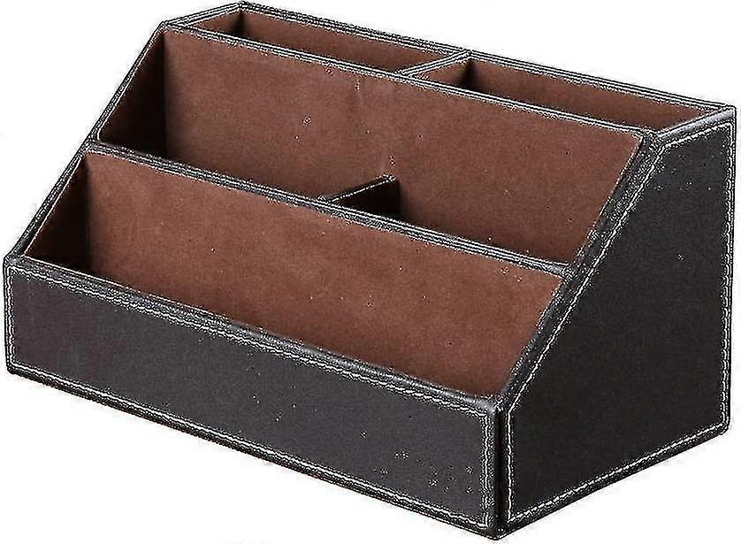 Rechthoekige lederen tissuedoos