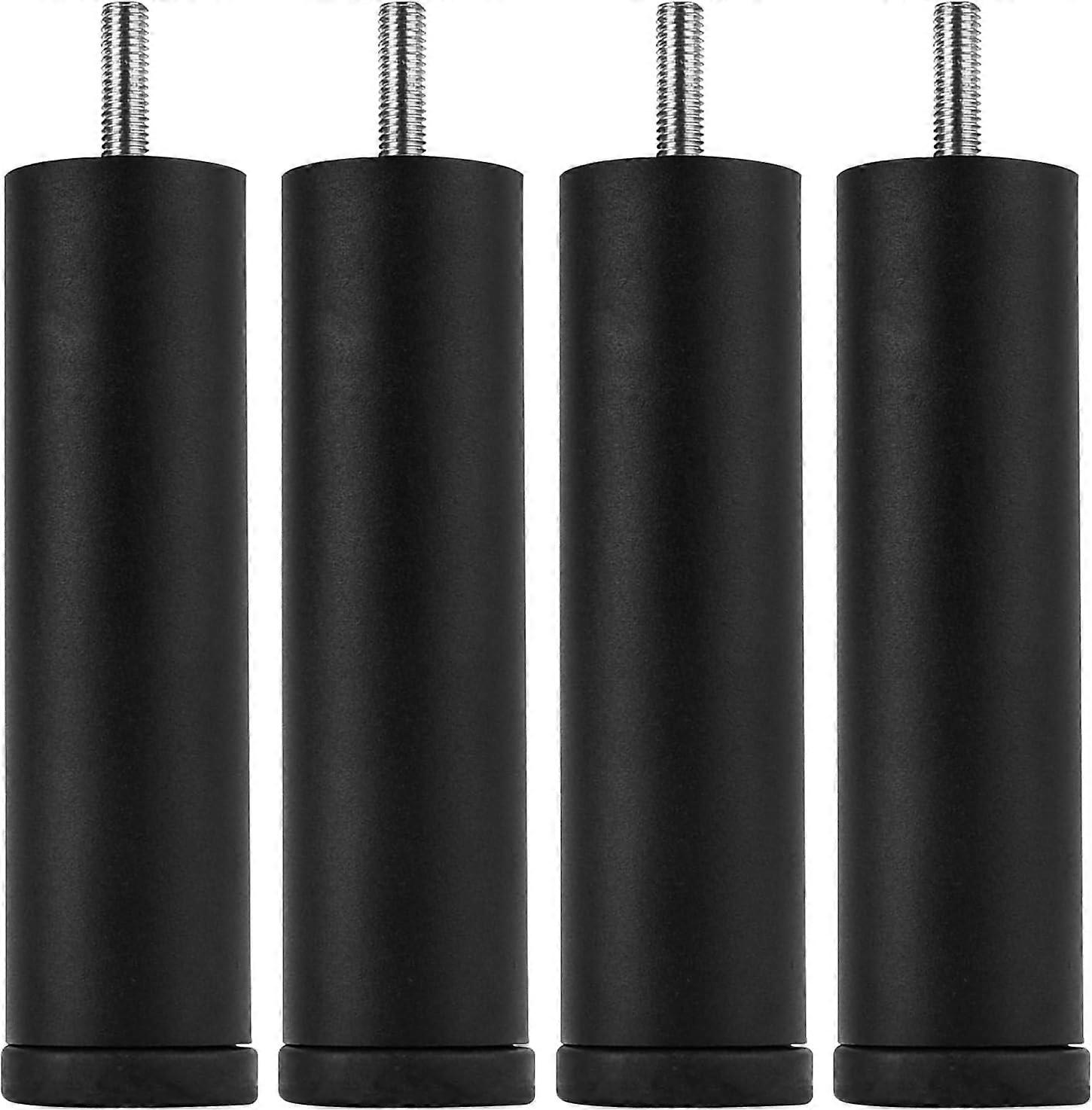 TCHOSUZ 8英寸/ 20厘米金属家具腿，4包现代铝合金锥形替换脚，配有M8吊架螺栓和T型螺母，适用于家庭DIY项目