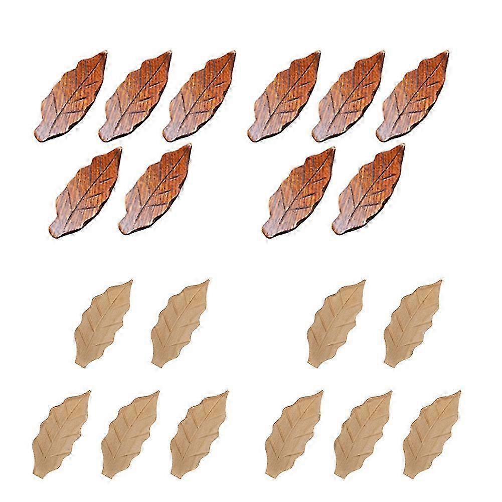 Japanese Style Solid Wood Chopstick Holder Dinner Tableware Leaf-shaped Chopstick Holder Kitchen S