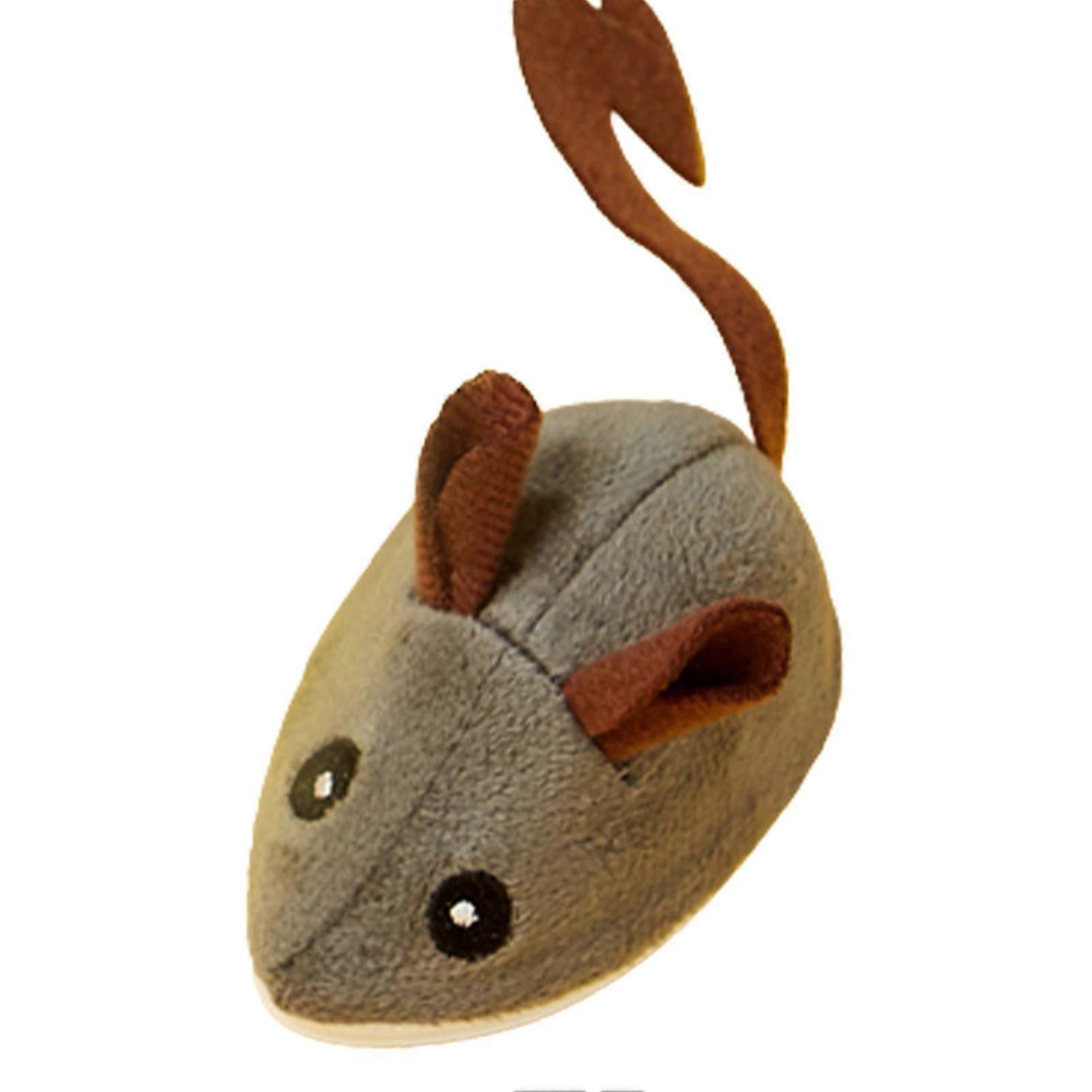 Electronic Funny Cat Toy Automatic Robotic Mice Toy With Real Mouse Electronic Sound Cat Toys For Cat Exercise