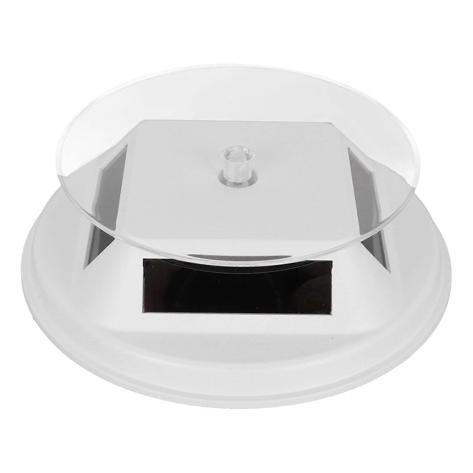 Solar Turntable Professional 360 Degree Electric Rotating Display Stand 2.2lb Capacity for Photography Products Display
