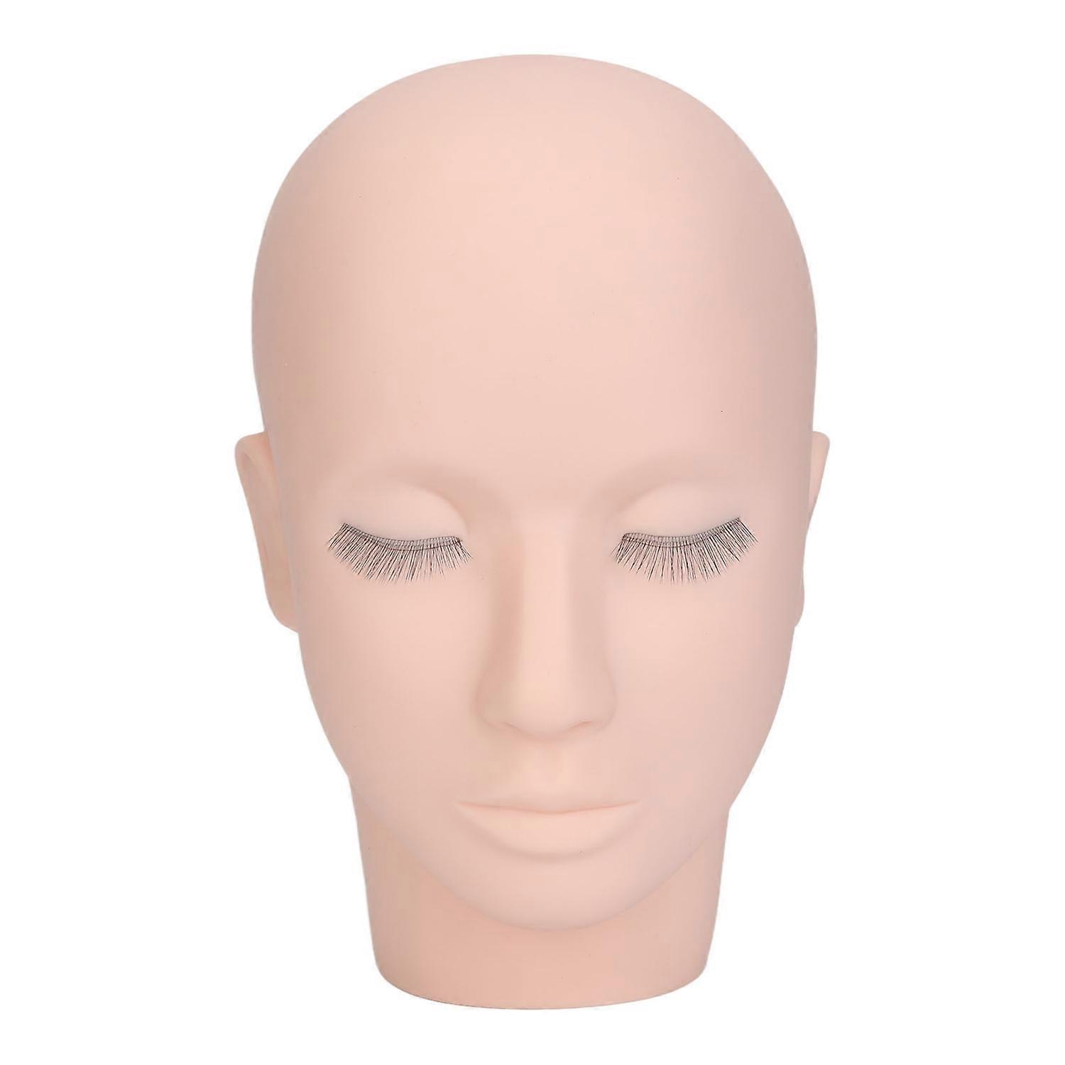 Eyelash Mannequin Head 3 Layers High Density Lash Extension Makeup Practice Head Embedded Layered Si