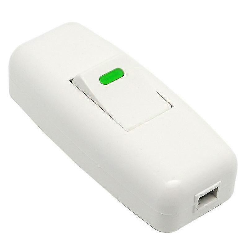 Lamp Switch, Bedside Lamp Switch, Inline Rocker Switch for Nightstand Table Lamp Power Button Replacement, 2 Pack