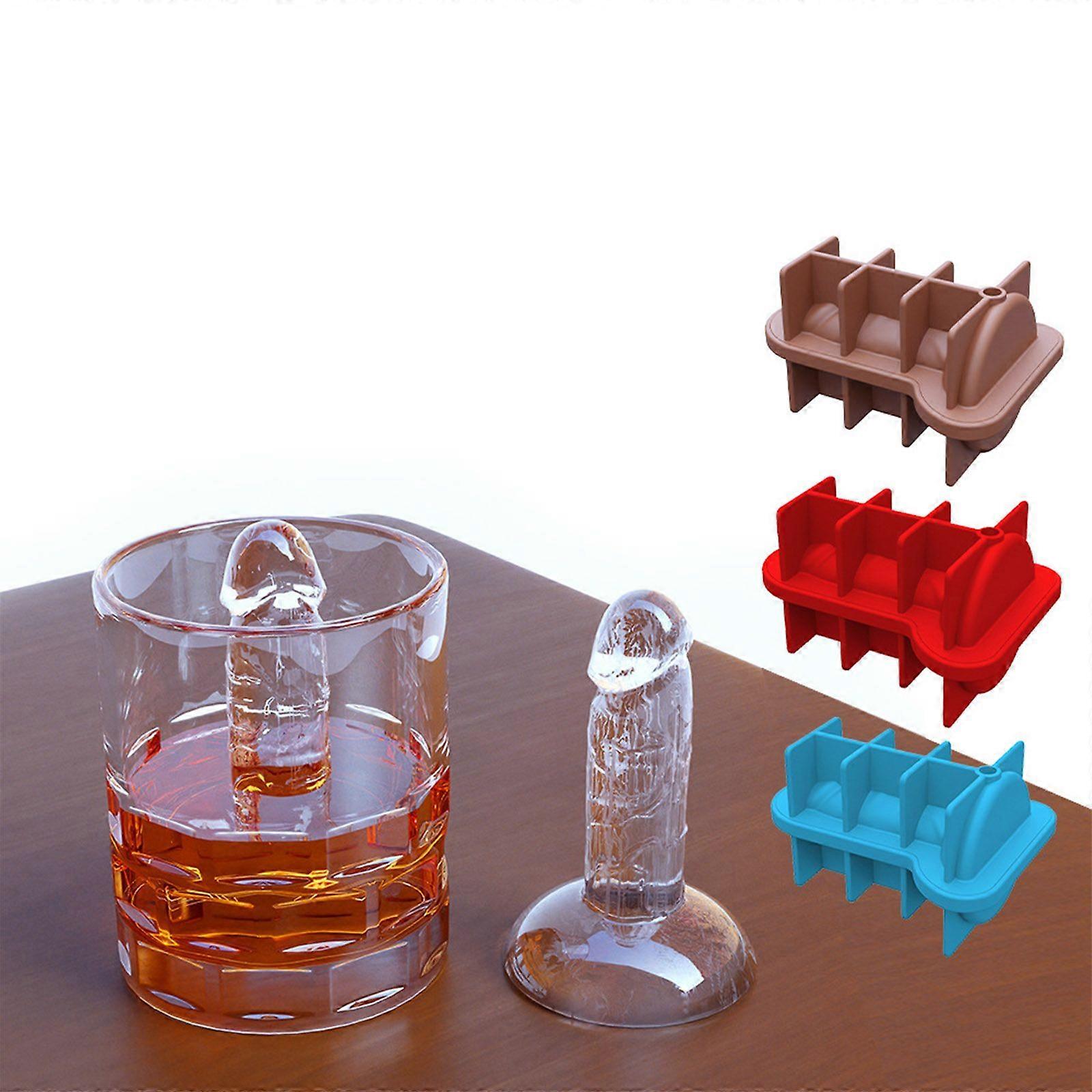 3pcs Ice Cube Maker Mold Unique shapes Silicone Ice Cube Tray DIY 3D Slow Melting Ice Cube Mold Maker For Chilling Whiskey Cocktails