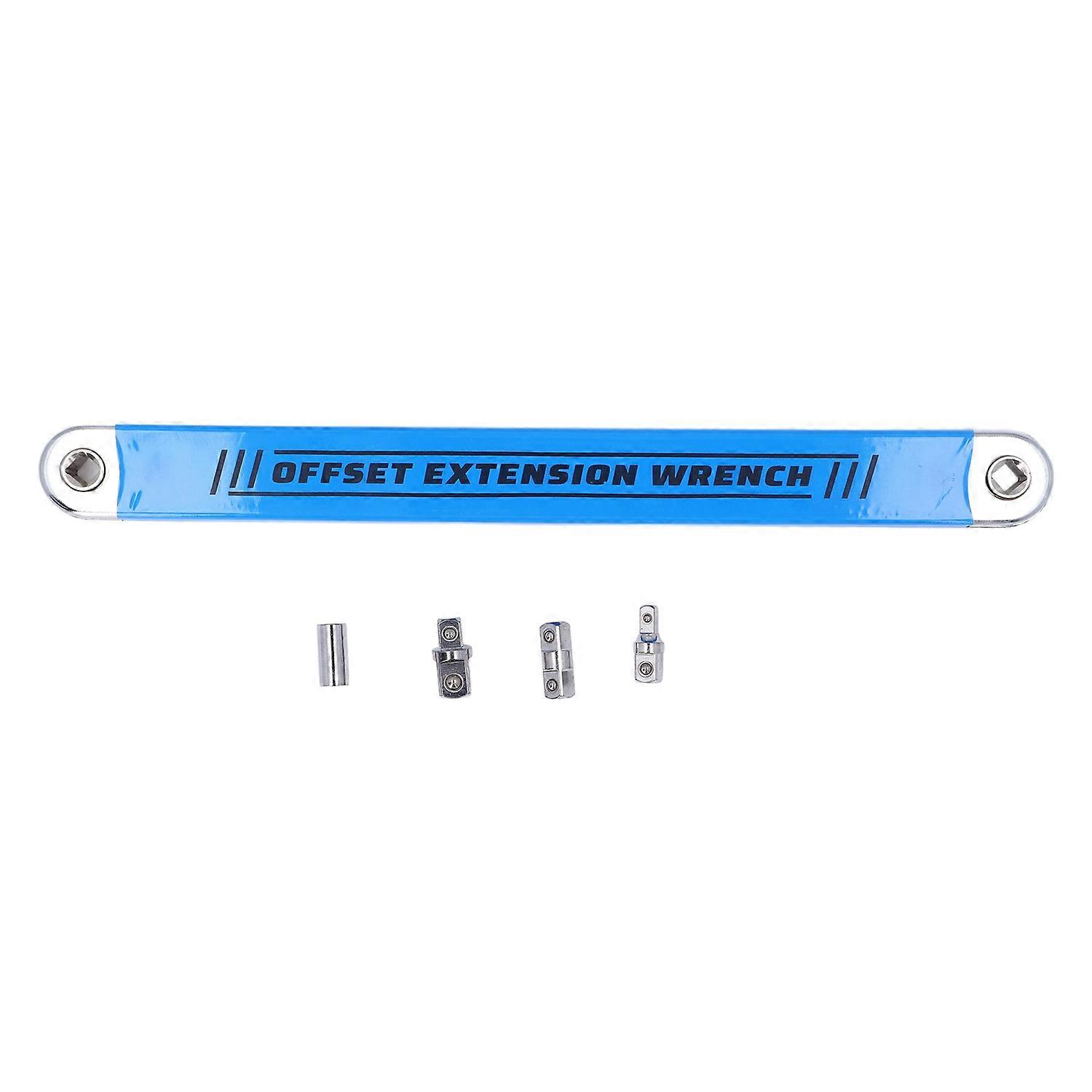 Offset Extension Wrench Set Impact Multifunctional with 1/2in 1/4in 3/8in Drive Adapters Socket 