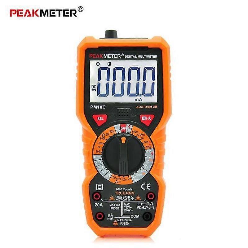PEAKMETER PM18C High Precision Digital Pocket Multimeter AC - DC Voltage Current Temperature