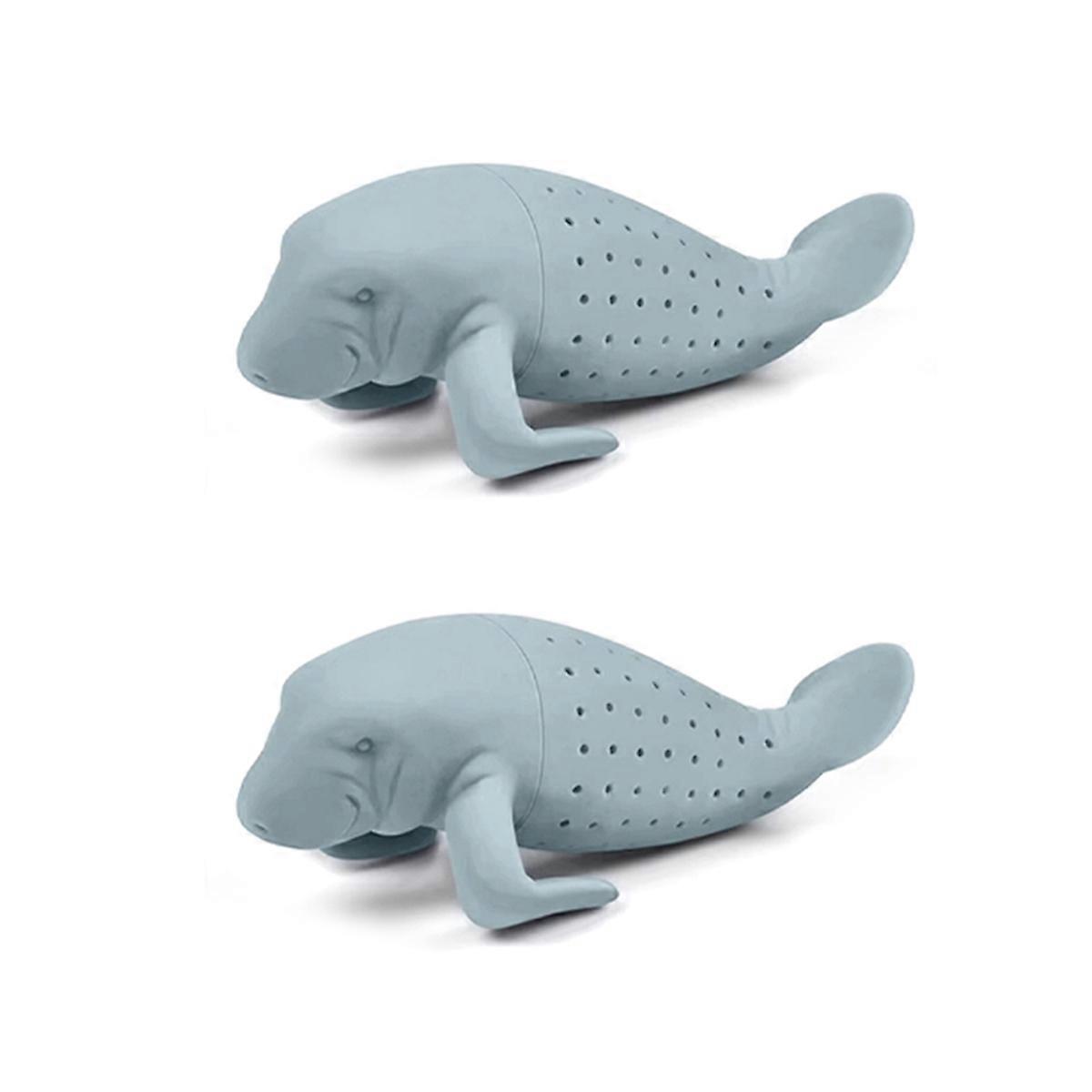 Silicone Manatee Strainer Manatee Fish Design Tea Strainer Design Leak Tea Tea Set Tea Accessories