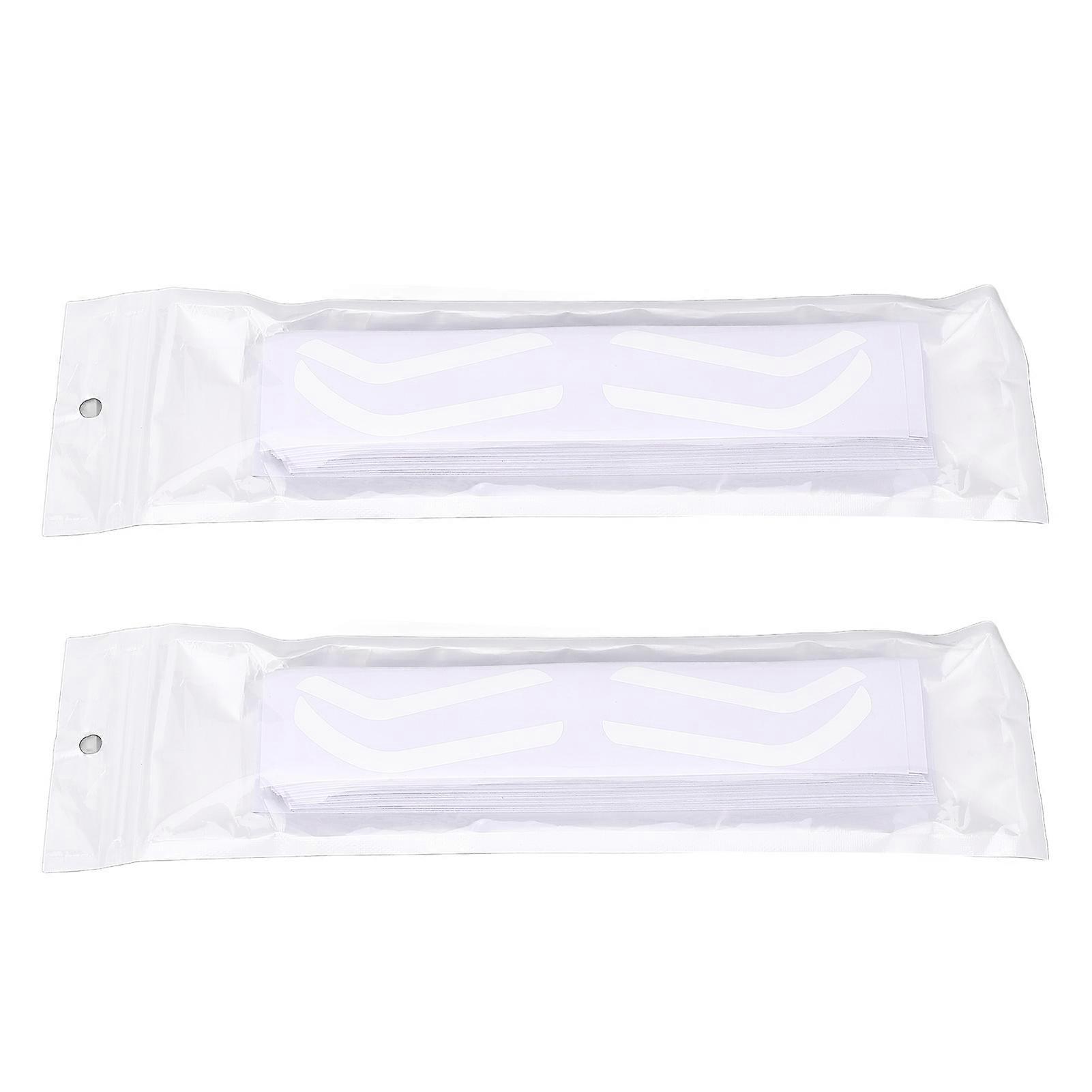 100 Sheet Brow Stencil Disposable Safe Hygienic Shaping Positioning Adhesive Eyebrow Template Stickers for Microblading Artist