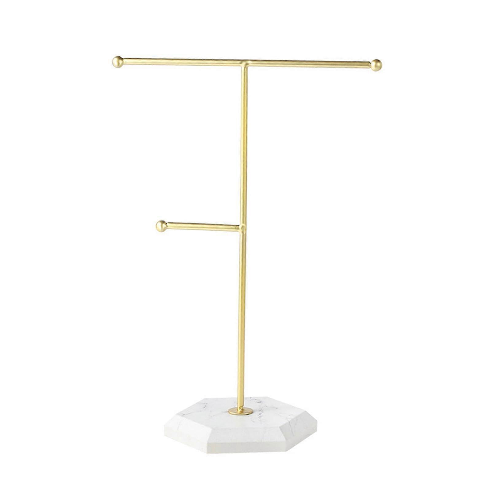 Stable Jewelry Display Stand for Vanity Tabletop - Multi-Tier Acrylic Organizer, Elegant Modern Design, Durable Craftsmanship