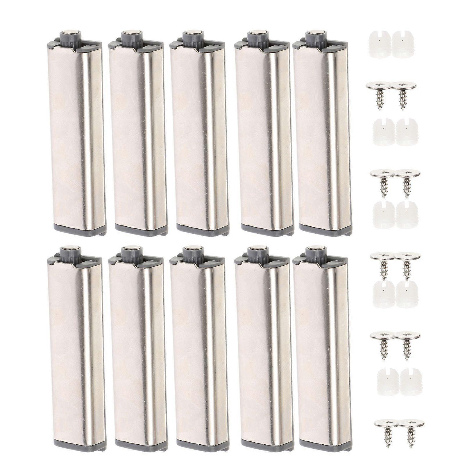 10 Pcs Door Push Latches Cabinet Push Open Damper Buffers Magnet Buffer Latches