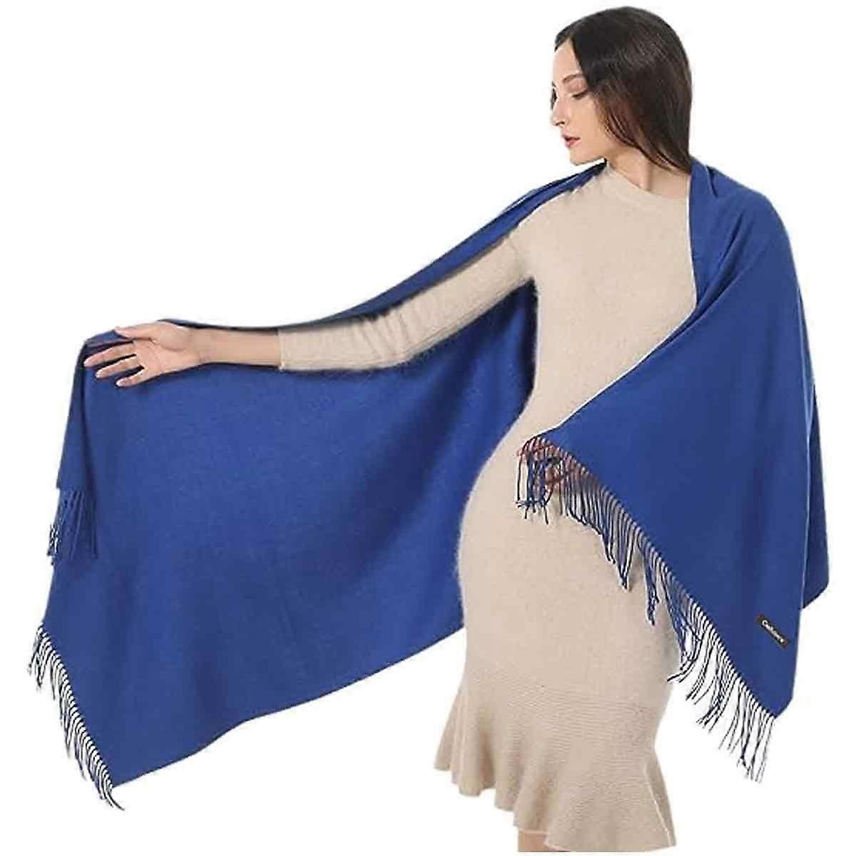 Shoulder Scarf, Plush Scarf, with Tassels