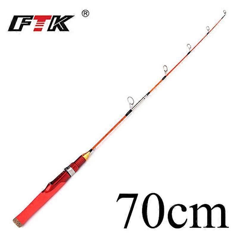 FTK 50cm-80cm Winter Ice Fishing Rod C.W.10-40G Ice Fishing Reel Winter Soft Fishing Rod Carp Fishing