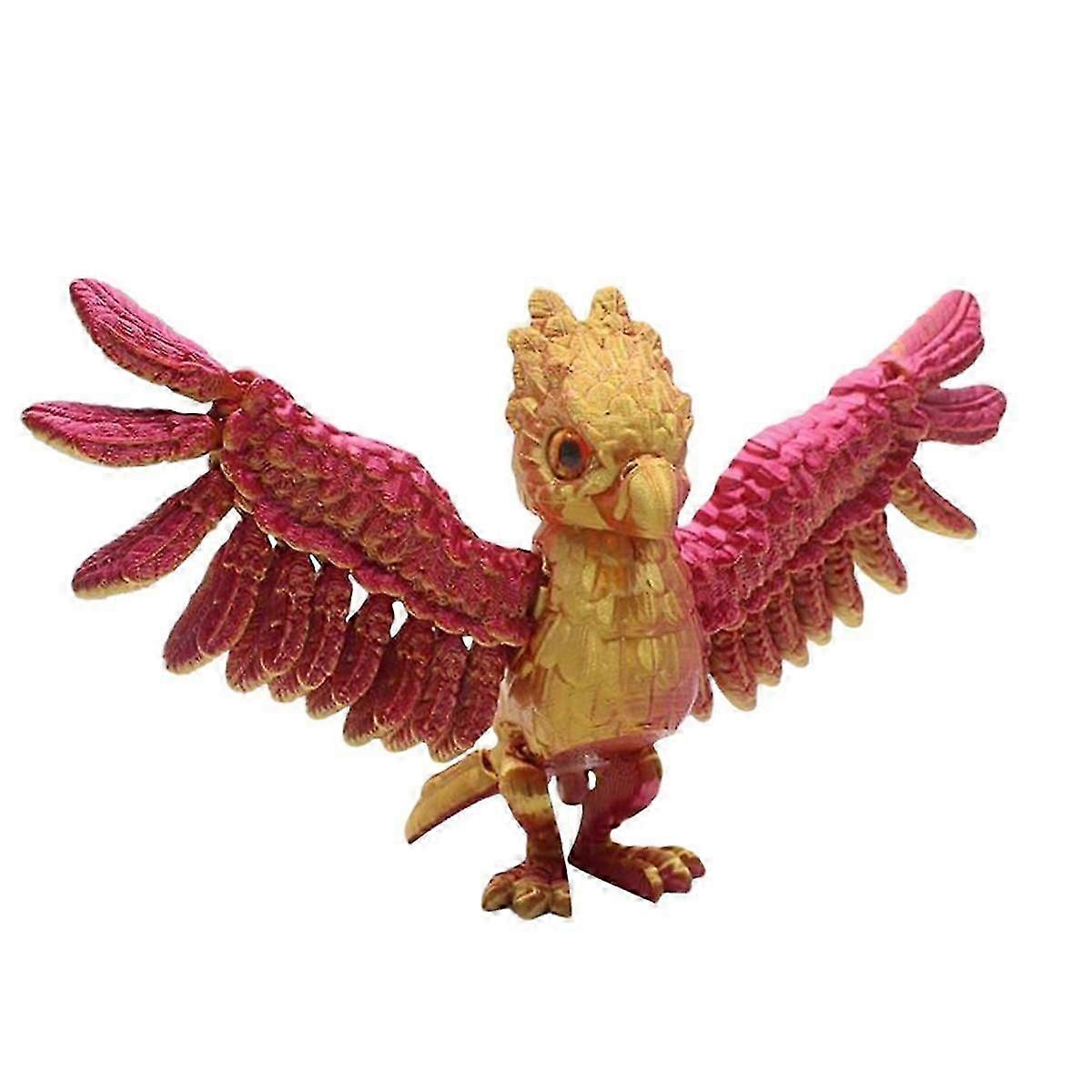 Eagle Desk Decor Realistic Eagle Ornament Toy Novelty Eagle ActionFigures with Movable Joints Eagle Figurine HomeDecor,C
