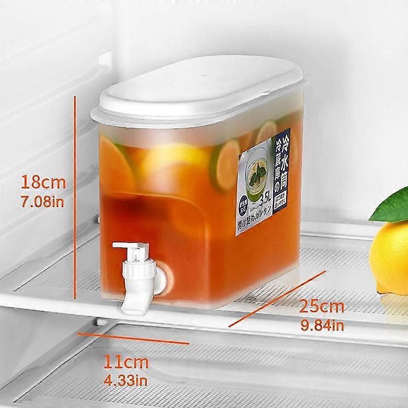 3.5L Summer Ice Water Dispenser Cold Kettle With Faucet Refrigerator Fruit Teapot Lemon Bottle Kettle Soak Fridge Storage Box
