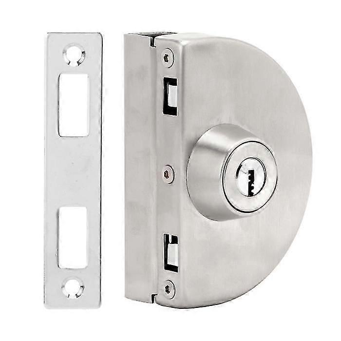 انزلاق زجاج قفل الباب قفل زجاجي DIY نصف دائري زجاجي قفل الباب برميل