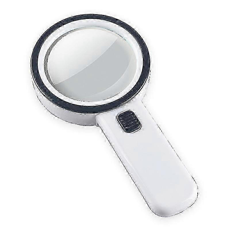 30x Handheld Magnifying Glass with 13 LED Lights for Precise Viewing