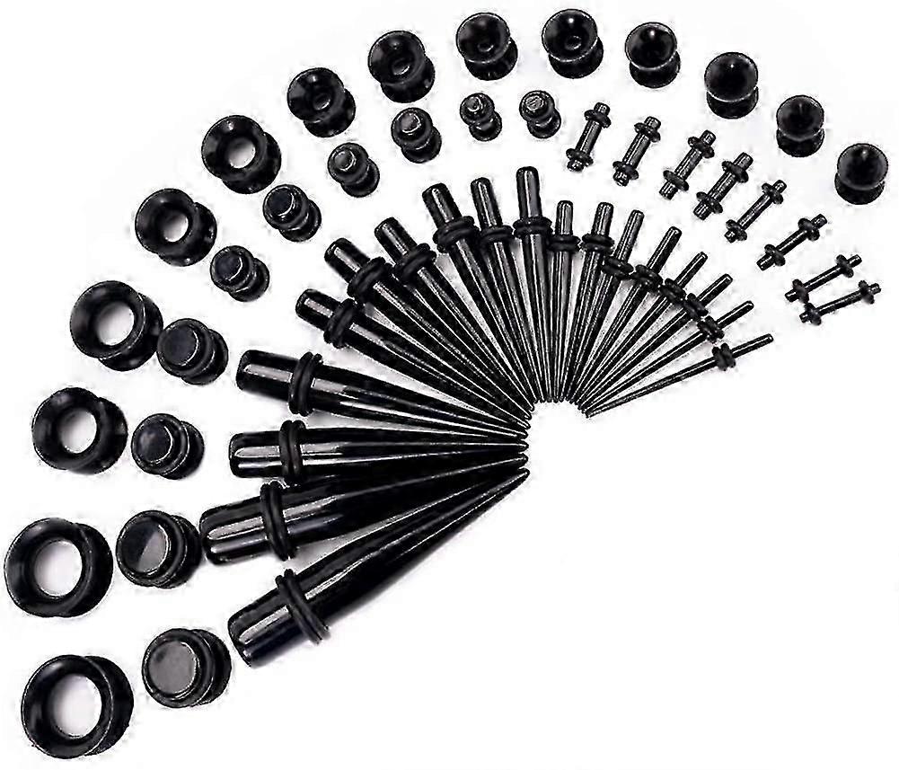 øre stretching kit 50 stykker øremålere utvider sett
