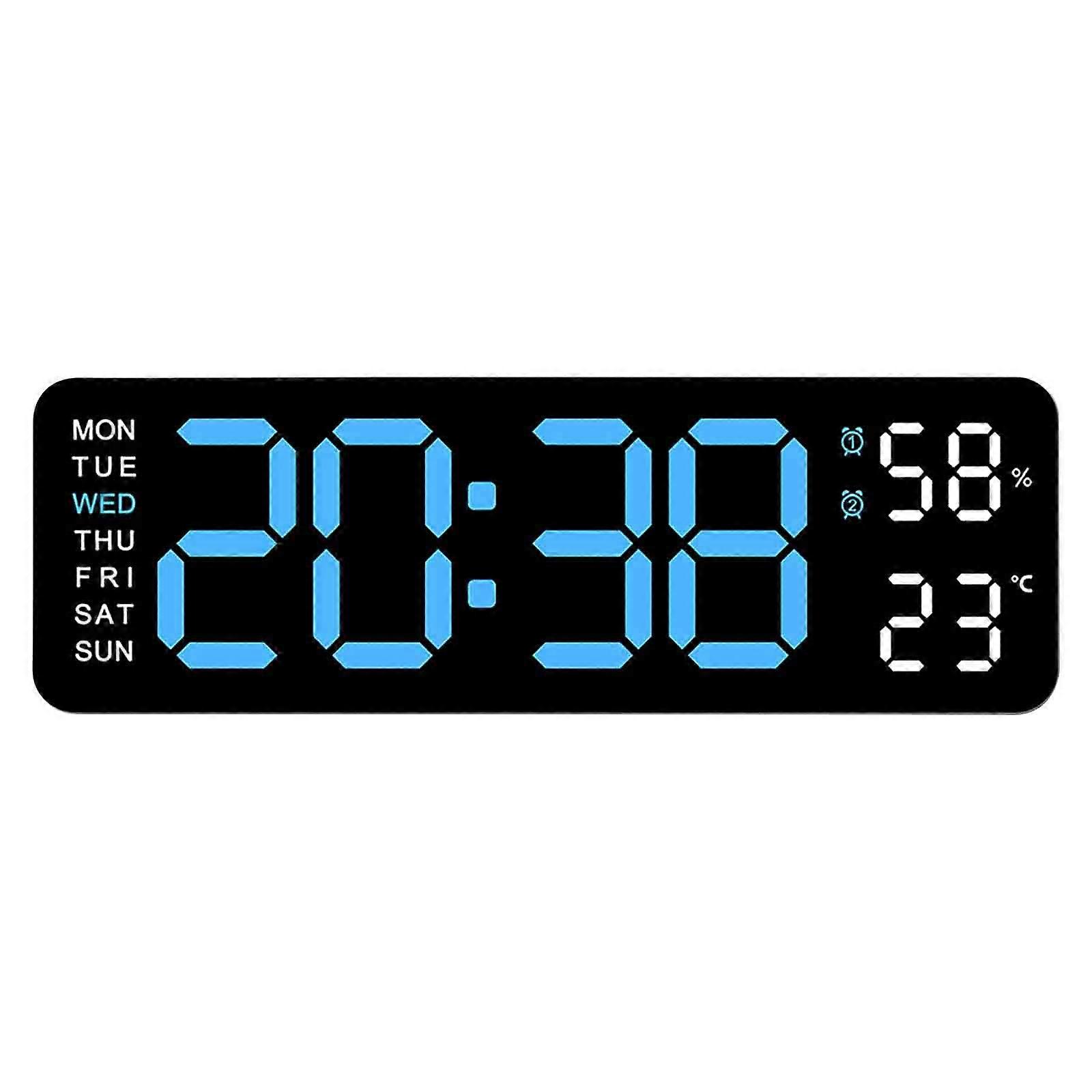 Electronic Clock Multi-functional LED Alarm Clock Temperature Jump Seconds Display Countdown Bedside Clock Gift
