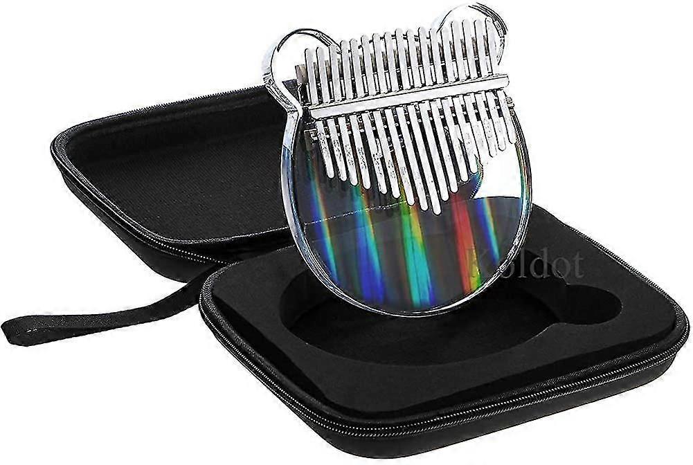 Rainbow Clear Kalimba Pouce Piano Ours En forme de 17 Touches Solid Finger Piano