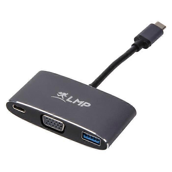 LMP USB-C Multiport Adapter - USB 3.0 VGA, USB-C Aufladung, Space Grau
