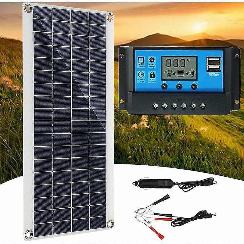 300W 12V Solar Panel, Solar Panel Kit, Battery Charger Kit with 60A Solar Charge Controller