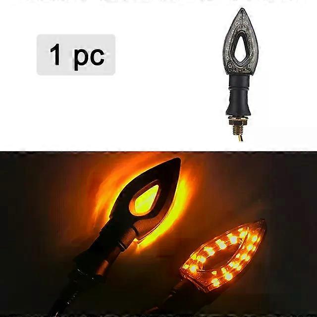 Motorcycle LED Turn Signal Light 5 Color Amber Blade Lamp Indicator Blinker Indicators Waterproof Motorcycle Flashers Lighting
