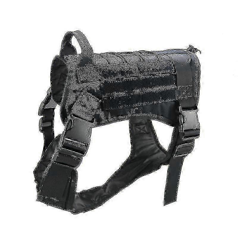 Tactical Dog Harness Nylon Handle Adjustable Training Harness Pet Working Vest