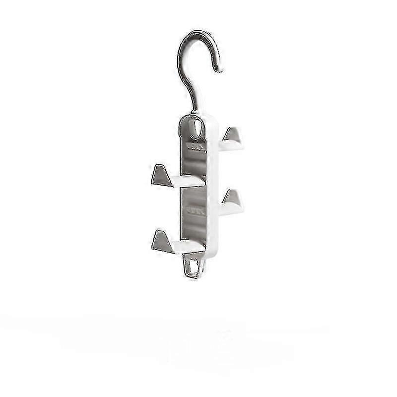 2 colgadores de ganchos de ahorro de espacio multicapa (blanco)